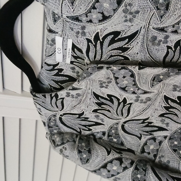 CO. Floral Embroidered Cropped Evening Opera Jacket, Size M - Picture 4 of 16